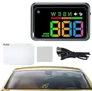 Windshield Projector,Heads up Car Hud Display Speedometer Projector | Multifunction Digital Mph Speed Meter, Automotive Accessories for Vehicles