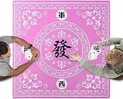 Jiimhte Mahjong Mat | 27x27-Inch Anti Slip Mahjong Table Covers | Board Game Table Mat, Tile Game Mats, Mahjong Table Mat for Poker Game Domino Game