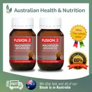 2 x FUSION HEALTH ORGANIC MAGNESIUM ADVANCED 120T + FREE SAME DAY SHIPPING