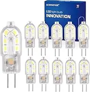 G4 LED Light Bulbs AC/DC 12V, Cool White, 2W Replace 20W Halogen Bulb, Ideal for Chandelier Living Room Bed Room Light Lamp, 10 Pcs AC/DC 12V