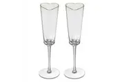 2pc Tempa Amour Clear Thin White Wine Champagne Drinking Glass Glassware Set