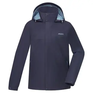 【ATUNAS 歐都納】男款樂遊戶外GORE-TEX+羽絨二件式外套A1GT2307M靛藍/防水透氣/防風保暖