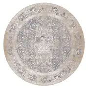 Heartburn Intention Grey Round Rug