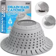 Bathtub Drain Hair Catcher Silicone Collapsible 1 Pack Protector for Pop-Up