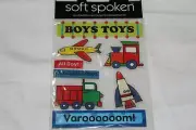 SOFT SPOKEN "ELLEN- BOYS TOYS" STICKERS SS-234