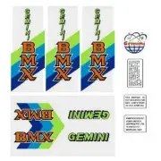 Gemini - Freestyle bmx decal set - old school bmx