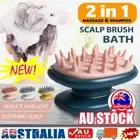 Shampoo Scalp Head Shower Scrubber Massage Massager Clean Scrub Hair Brush ComD7