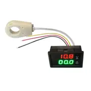 Hall Current Voltmeter Dual Digital Display DC 0-300V 50A/100A/200A/400A Tester