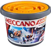 Meccano Junior, 150-Piece Bucket STEAM Model Building Kit for Open-Ended Play, f