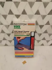 Recoton VHS Video Cassette Head Cleaner Non-Abrasive Wet System for VCR New