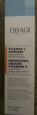 Obagi Clinical Vitamin C Suncare Broad Spectrum Spf 30 Sunscreen 1.7 oz