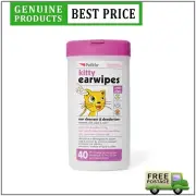 Petkin Kitty Ear Wipes For Cleanser & Deodorizer 40 Pack For Cats And Kittens