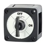Blue Sea Systems m-Series Mini Battery Switch with Key Black