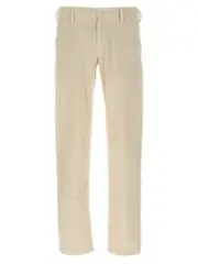 [Jacob Cohen] Jacob Cohen-Velvet Pants Jeans Bianco-Uomo 36