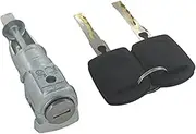 AL196 1Z0837167C 6Y0898167E Complete Lock Set Ignition Switch Left Door Lock Barrel Cylinder, for Skoda, for Octavia, 2005-2008 Door Lock Cylinder Barrel(Black L Lock)