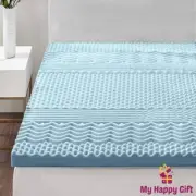 Giselle Bedding Memory Foam Topper 5cm KING Mattress 7-Zone Cool Gel Bamboo