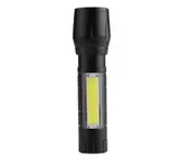 Portable Intelligent Aluminum Alloy USB Flashlight Waterproof Multi‑Mode Electric Torch
