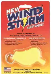 WINDSTORM Safety Whistle YELLOW
