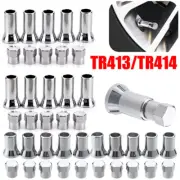 TR413/TR414 Chrome Car Truck Tire Wheel Tyre Valve Stem Hex Caps with Sleeves (for: Honda)