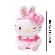 Sanrioed Kawaii Hello Kitty Series Stuffed Toys Animal Cute 30cm Rabbit
