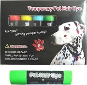 Pet Hair Marker, Temporary Dog Hair Dye, Washable Coloring Pen, Safe Creative Styling Tool, Vibrant Paint Set, Grooming Fun for Dogs Cats Horses Livestock, 14.8x10.7x2.5cm Multicolor