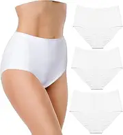 [ITRAT] 3 Pack Womens Full Combed Cotton Briefs Knickers Ladies Full Maxi Soft Stretchy Brief Women Cotton Pants Underwear Girls Knickers, Ideal for daily wear