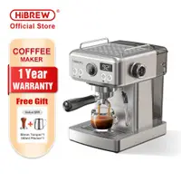 在飛比找蝦皮購物優惠-Hibrew 20Bar 半自動濃縮咖啡機溫度可調 58mm