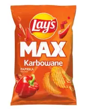 LAYS LAY'S - MAX CORRUGATED - PAPRIKA FLAVOUR - 120G - POTATO CHIPS ICONIC