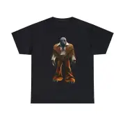 Unisex Adult T Shirt Funny Quirky Monster Suede Vest Fringe Retro Clothing Tee