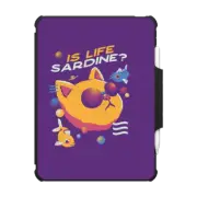 iPad Air 11-inch (M2/M3) Impact Folio Case Vaporwave Cat