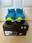 Under Armour UA Shadow Running Shoes Men's Size 10 - Blue/White - New with Box