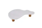 Amalfi Puddle Serving Board Marble & Wood Charcuterie Cheese Board 25x45cm