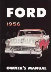 1956 Ford Car Owners Manual Fairlane Mainline Victoria Sunliner Skyliner Wagons
