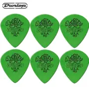 6-PACK Dunlop 472PM3 0.88mm Tortex Jazz III M3 Green Guitar Picks Medium