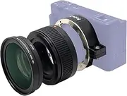 FotoZ 49mm 0.75x Wide Angle Lens, for Sony Vlogcam ZV-1 II Accessories, 2 in 1 HD Wide & Macro Conversion Lens with Extension Tube, Bayonet Mount Lens Adapter
