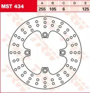 TRW Lucas Brake disc MST434, rigid