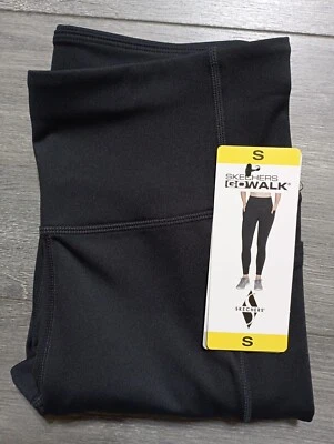 SKECHERS Legging Adult Womens Small Black Ankle Athletic GoWalk