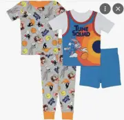 Toddler Boy SPACE JAM Court Buds Tops & Bottoms Pajama Set Size 4T NWT