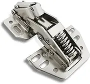 3 Pcs 90 Degree Non-Drilling Cabinet Hinge Cabinet Door Soft Closing Hinge Hydraulic Buffer Hinge Furniture Hardware for RV Modification(B)