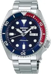 [SEIKO] SRPD53K1 Men's Automatic Mechanical Wristwatch, Limited Distribution Model, Blue x Red, Pepsi Color (SSBSA003), Bracelet Type
