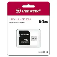 在飛比找Yahoo奇摩購物中心優惠-Transcend 創見 300S 64GB U1 micr