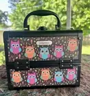 Joligrace Makeup Train Case Small Jewelry Box Mini for Girls Kids - Owl