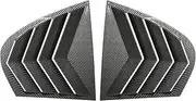 Compatible for BMW Car Styling Rear Window Louvers 5 Series E60 2004-2010 Rear Triangle Window Shade Spoiler Bodykits(Carbon Look)