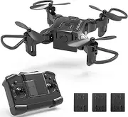4DRC V2 Mini Drone for Kids and Beginners RC Foldable Nano Pocket Quadcopter Boys and Grils Toys with Altitude Hold, Headless Mode, 3D Flips, One Key Return and Speed Adjustment and Extra Batteries