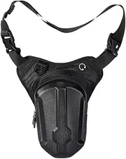 QLPQASCU Motorcycle Leg Bag Drop Leg Pouch with Strap for Men Women Ideal for Outdoor Activities, Black, as described