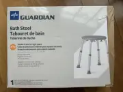 Medline Guardian Bath or Shower Stool Aluminum Frame Support up to 300 lbs