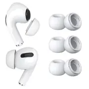 3 Pairs Replacement Earbud Tips for AirPods Pro - Silicone Ear Tips S - White