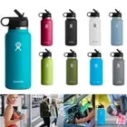 32oz/946ml Hydro Flask Sport Water Bottle Stainless steel Wide Mouth W/Straw Lid
