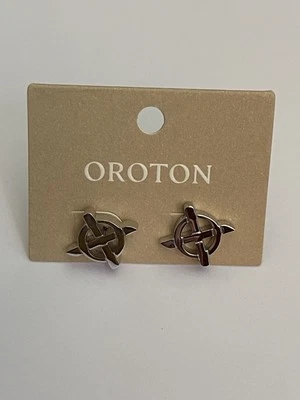 OROTON Leah Stud Earrings In Silver RRP$69.95