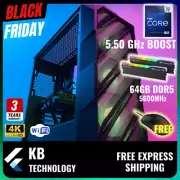 CUSTOM | Special Intel i9 12900KS | 64GB DDR5 | RTX 4070 1tb SSD + HDD Gaming PC